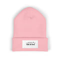 Classic Cuffed Beanie — "Salt & Sand" Embroidered Beach Vibe Knit Hat